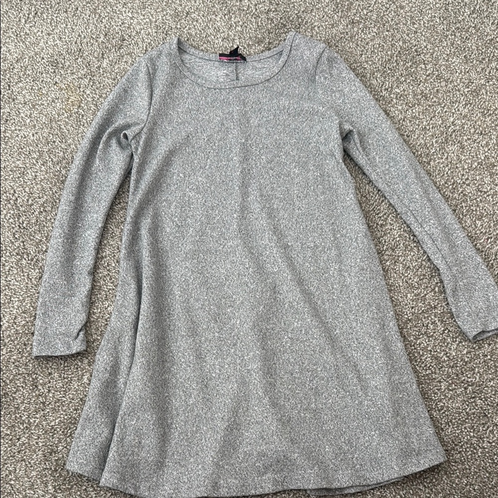 Discreet Casual Kids Dress in Light Gray